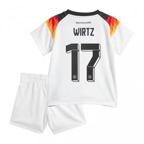 Prima Maglia Germania Wirtz 17 Euro 2024 Bambino